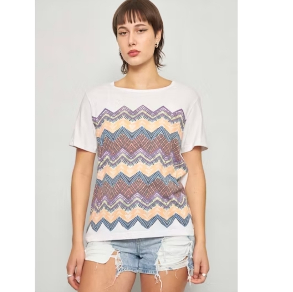 🌸 Missoni | Signature‎ Graphic Print Tshirt. Medium